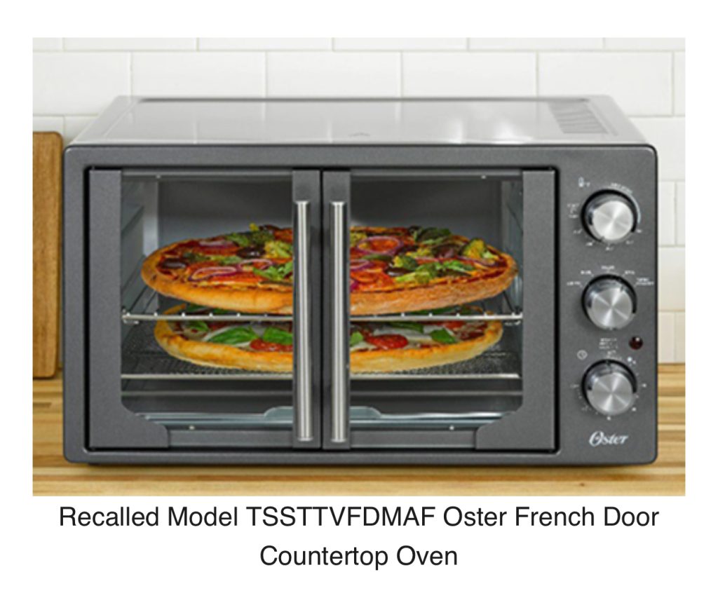 oster oven burn lawsuit
